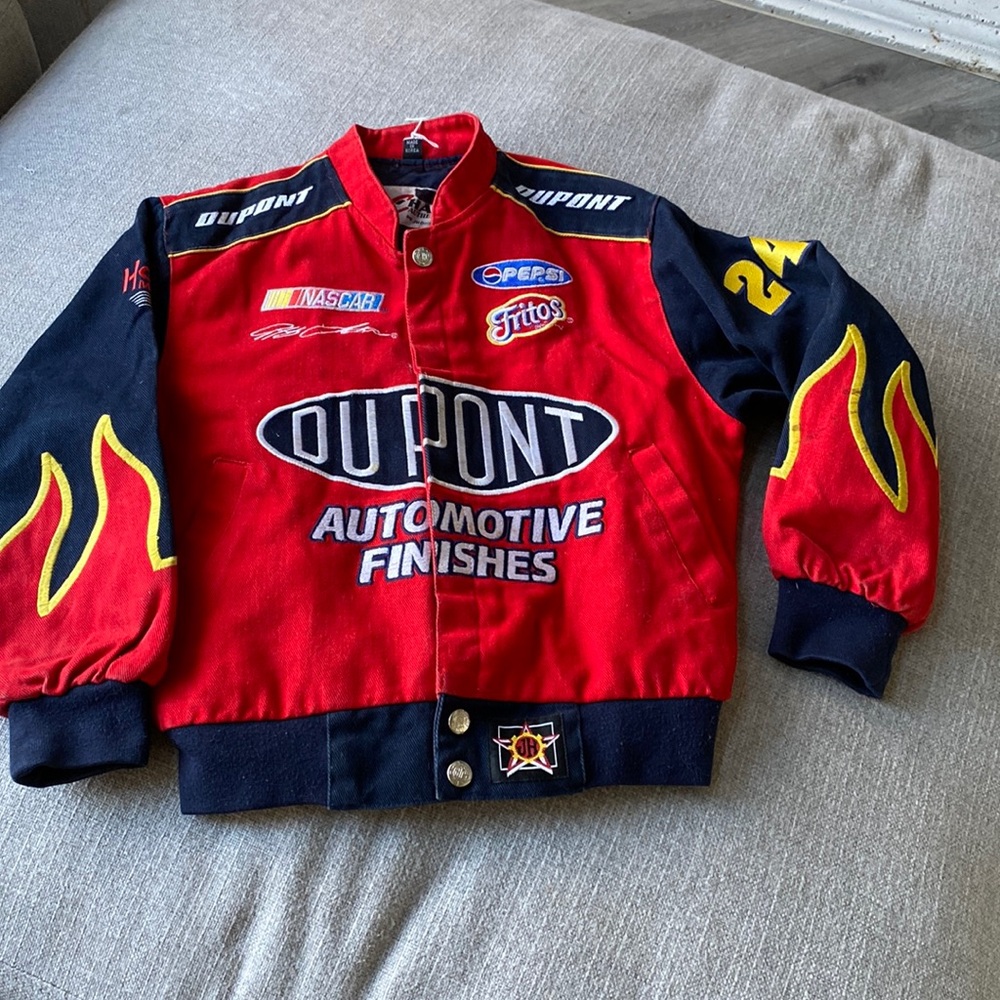 DuPont NASCAR Racing jacket boys M Jeff Gordon #24